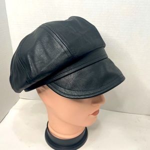 New Stylish Faux Leather Classic Fashion Cap
